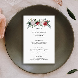 Kerstmis | Menu Floral Holiday Wedding