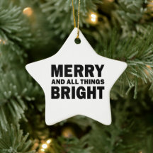 Kerstmis Merry and All Things Bright | Ster
