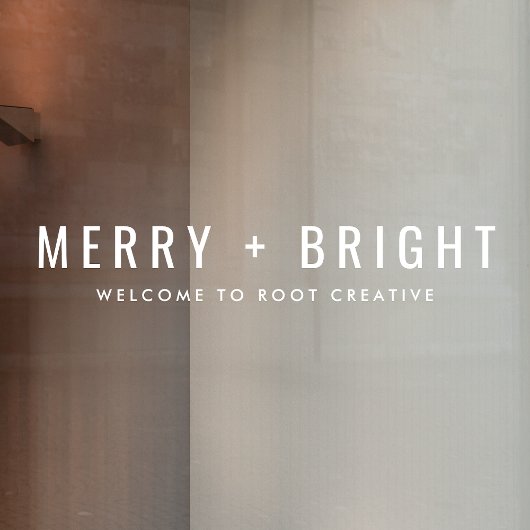 Kerstmis | Merry and Bright Welcome Raamsticker