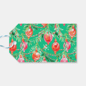 Kerstmis Merry & Bright Cadeaulabel (Achterkant Horizontaal)