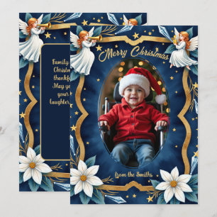 Kerstmis Merry & Bright Moments wenskaart Kaart
