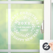 Kerstmis Merry Kerstmis Raamsticker (Huis)