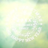 Kerstmis Merry Kerstmis Raamsticker (Vel 3)