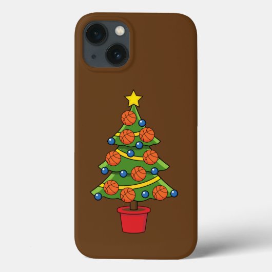 Kerstmis met Basketball Case-Mate iPhone Case (Achterkant)