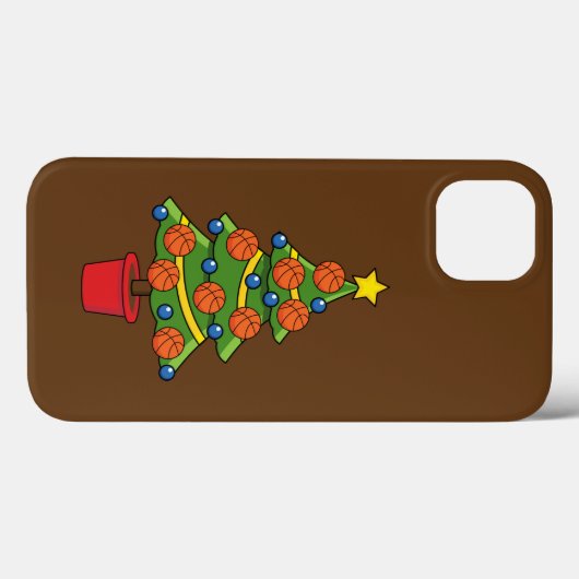 Kerstmis met Basketball Case-Mate iPhone Case (Achterkant (horizontaal))