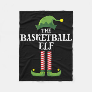 Kerstmis met Basketball Elf Matching Family Fleece Deken