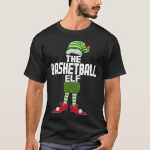Kerstmis met Basketball Elf Matching Family T-shirt