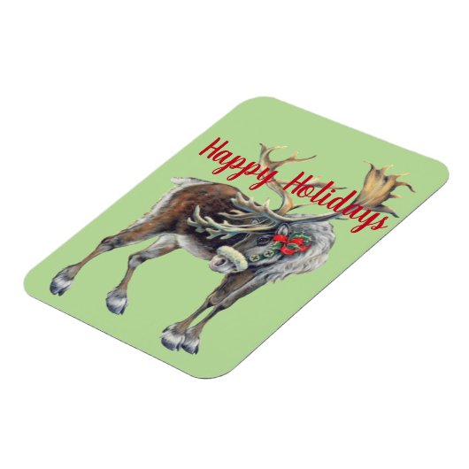 Kerstmis met begroeting magneet (Linkerzijde)