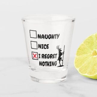 Kerstmis met Berouw van de Rendieren Shot Glas