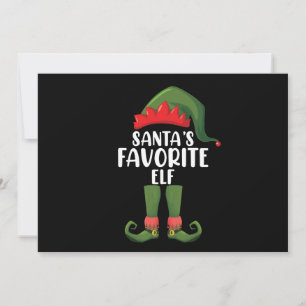 Kerstmis met bijpassende familie elfen, favoriet v kaart