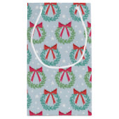 Kerstmis met botwedstrijken geïnspireerd klein cadeauzakje (Achterkant)