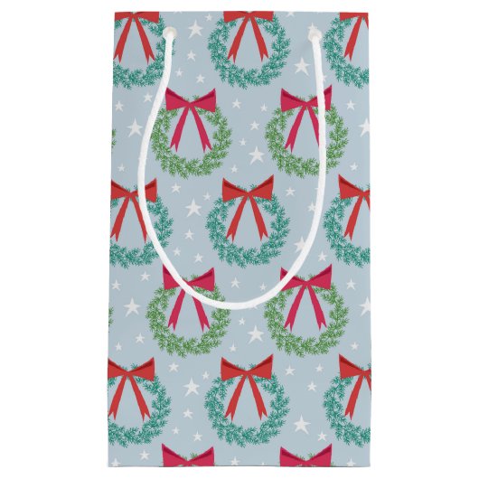 Kerstmis met botwedstrijken geïnspireerd klein cadeauzakje (Voorkant)