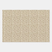 Kerstmis met bruine en Tan Craft Inpakpapier Vel (Voorkant 3)