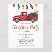 Kerstmis met budget en kerstfeestvieren flyer (Voorkant)