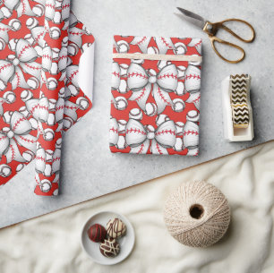 Kerstmis met cadeaus en bal cadeaupapier