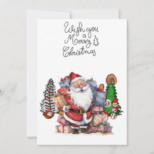 Kerstmis met cadeaus en bal feestdagenkaart