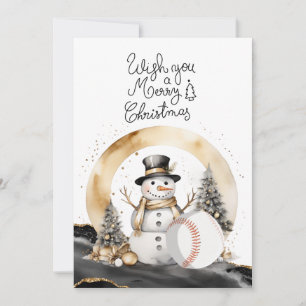 Kerstmis met cadeaus en bal feestdagenkaart