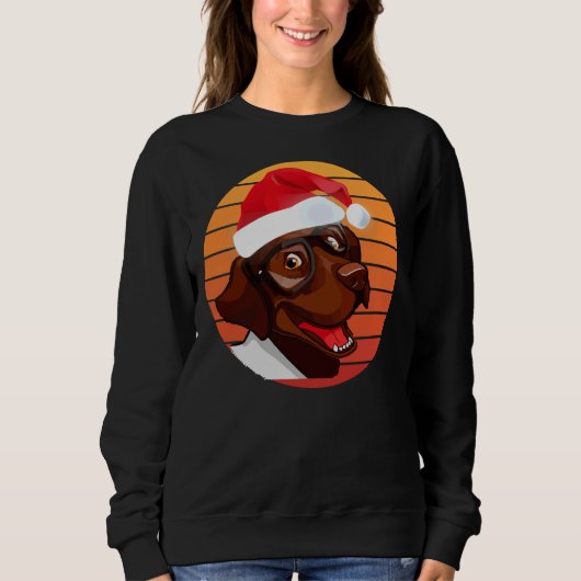 Kerstmis met chocolade Lab Trui (Voorkant)