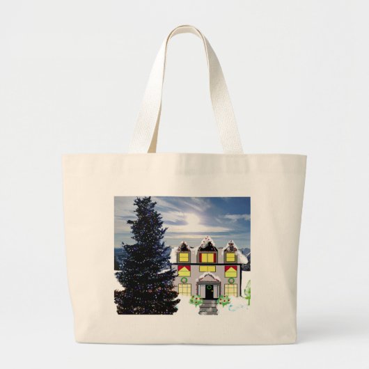 Kerstmis met Cozy Home Canvas tas (Voorkant)
