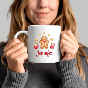Kerstmis met Cute Gingerbrood Koffiemok