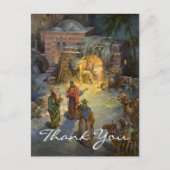 Kerstmis met dank uit het verleden briefkaart (Voorkant)