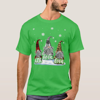 Kerstmis met de hoop op een koepel met sneeuw t-shirt
