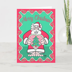 KERSTMIS MET de Kerstkaart van het "HART" Kaart