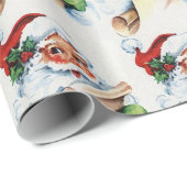 Kerstmis met de  kerstman cadeaupapier (Rol Hoek)