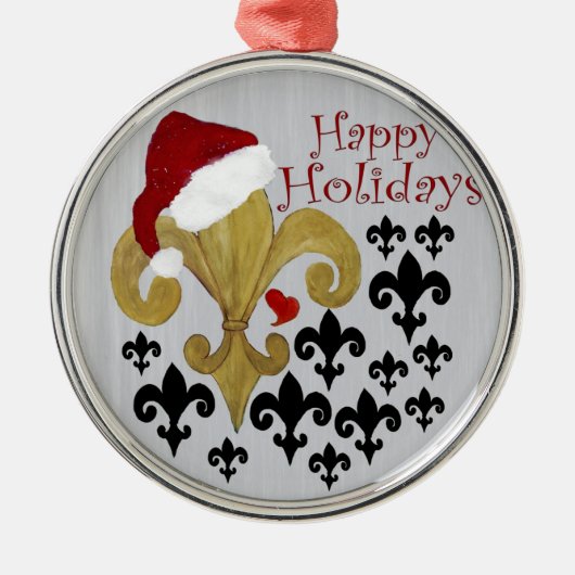 Kerstmis met de kerstmis metalen ornament (Voorkant)