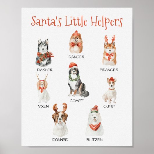 Kerstmis met de kleine Helpers Poster (Voorkant)