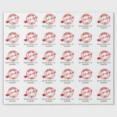 Kerstmis met de Noordpool Santa Mail Cadeaupapier (Vlak)