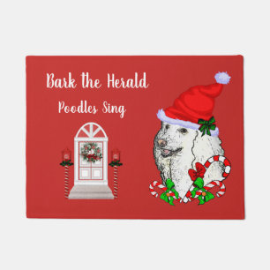 Kerstmis met de paardenkerst deurmat