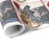 Kerstmis met de tijger cadeaupapier (Rol Hoek)