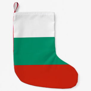 Kerstmis met de vlag van Bulgarije Kleine Kerstsok