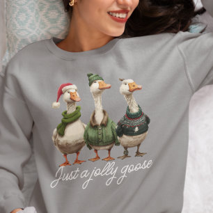 Kerstmis met de vrolijke gans trui