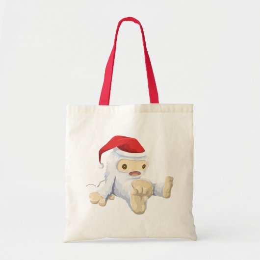 Kerstmis met Doll die een kersthat draagt Tote Bag (Voorkant)