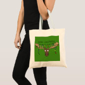 Kerstmis met een grappige feestdag tote bag (Voorkant (product))
