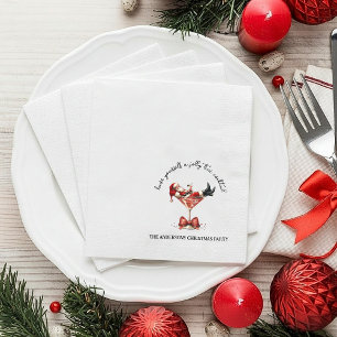 Kerstmis met een Jolly Tini Cocktail Servet