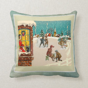 Kerstmis met een schitterende Vintage  Kussen