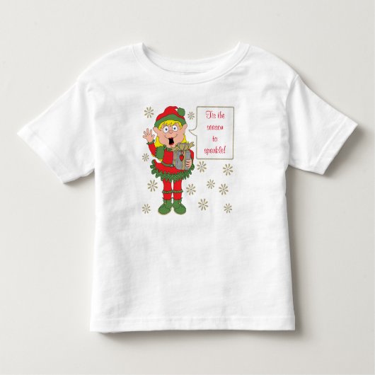 Kerstmis met Elf Kinder Shirts (Voorkant)