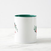 Kerstmis met Evergreen Bouquet Holiday Coffee Mok (Midden)