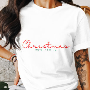 Kerstmis met familie t-shirt