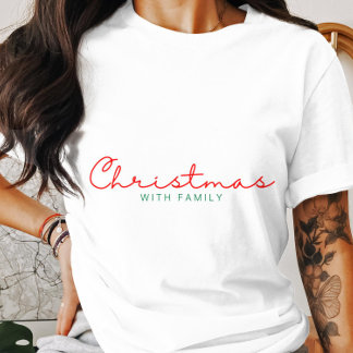Kerstmis met familie t-shirt