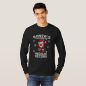 Kerstmis met favoriet medisch dossier t-shirt (Voorkant volledig)