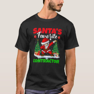 Kerstmis met favoriete kerstman van de kerstman t-shirt