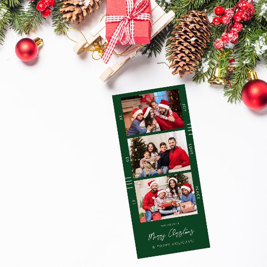 Kerstmis met feestdag Multi Photo Retro Filmstrip