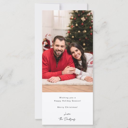 Kerstmis met feestdag Multi Photo Retro Filmstrip (Achterkant)