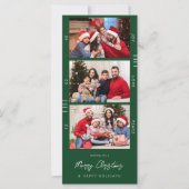 Kerstmis met feestdag Multi Photo Retro Filmstrip (Voorkant)