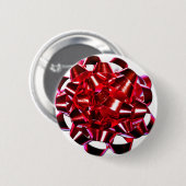 Kerstmis met Feestdagen Winterrood kerstlint Ronde Button 5,7 Cm (Voorkant /achterkant)