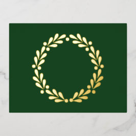 Kerstmis met Folie Vakantiecard Feestdagen Briefkaart